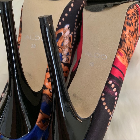 ALDO Kemler Heels with matching clutch Size 38 - Picture 7 of 8